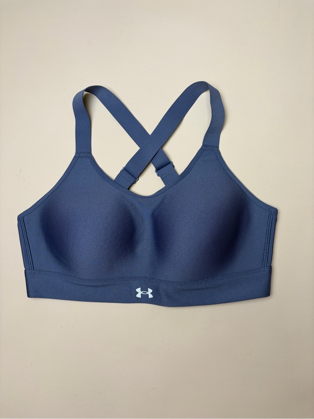 Under Armour Infinity High Sports Bra Women’s Medium Blue Crossback